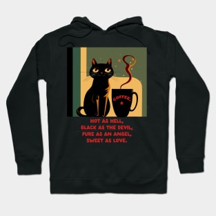 coffee lover - black as the devil Hoodie